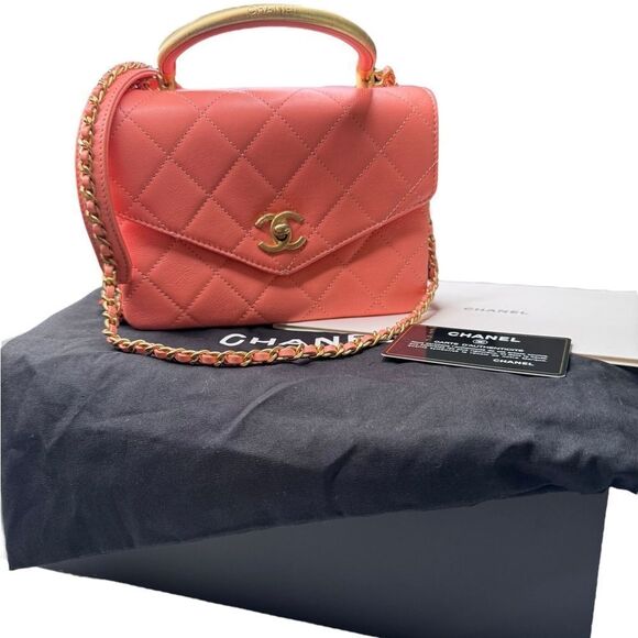 Chanel Small Metal Top Handle Flap Bag - Picture 2 of 16